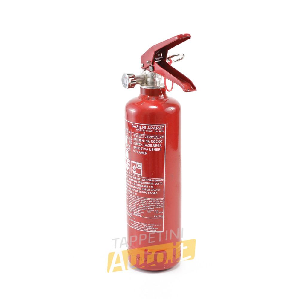 Estintore a polvere da 1kg per auto